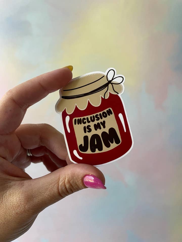 L'inclusion est ma confiture Autocollant Vinyle Imperméable pour la vente par Steele Creative Co
