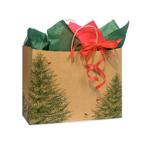 Nashville Wraps - Wholesale Gift Bag - Evergreen Tree Christmas Paper Gift Bags