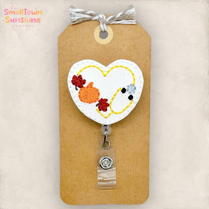 Herfst Stethoscoop Badgehouder voor wholesale door The SmallTownSunshine Company