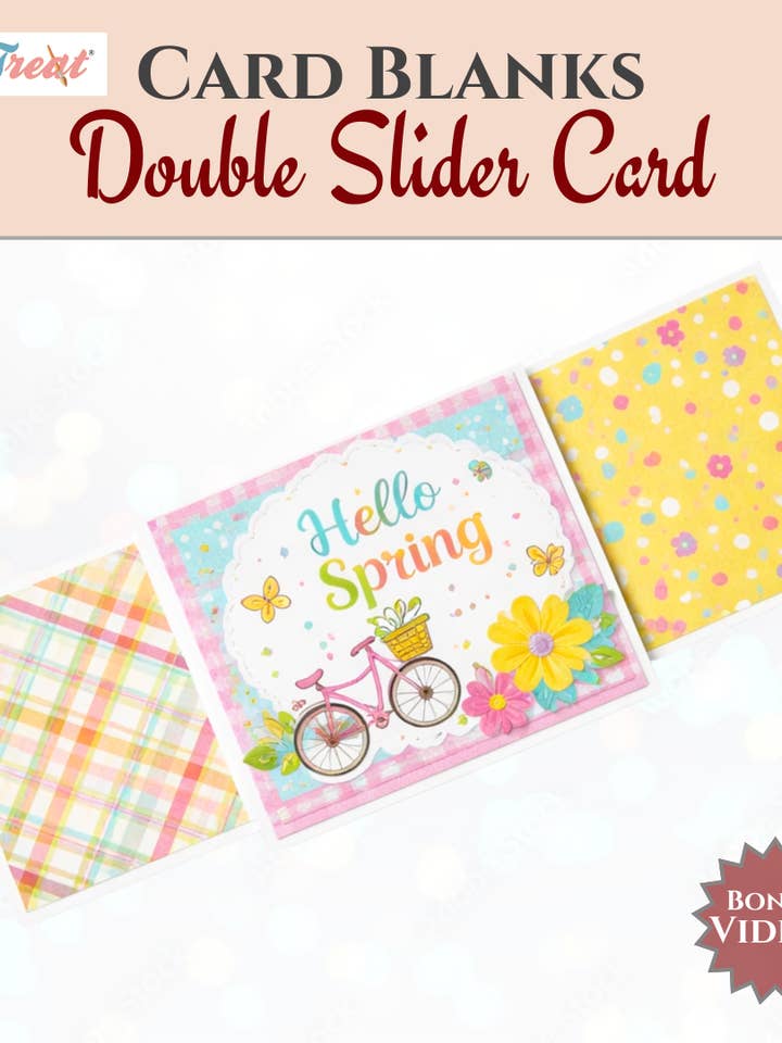 CrafTreat Card Blanks - Double Slider Card for wholesale by CrafTreat