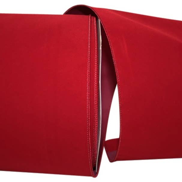 6 pouces Value Velours Bord filaire - Scarlet 908 pour la vente par RELIANT RIBBON