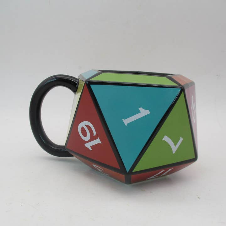 Silver Buffalo - Wholesale Coffee Mug - Dungeons & Dragons D20 Die Ceramic 3D Sculpted Mug3