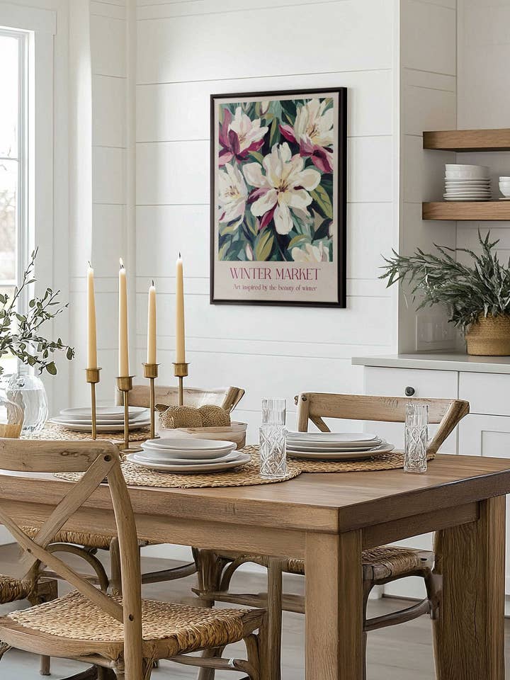 MARCHÉ HIVERNAL II, , canvas wall art print for wholesale by Oleka Canvas