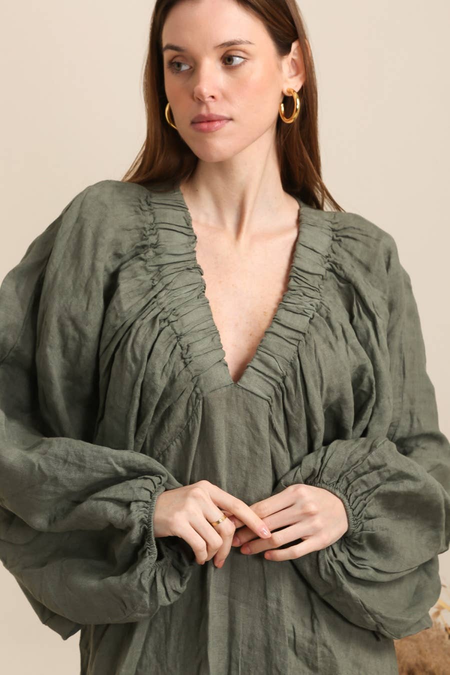 LÉA & LUC - Wholesale Dress - Women's - 100% linen dress REF. 7213635