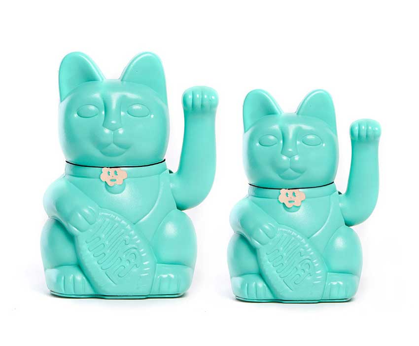 Diminuto Cielo - Venta al por mayor Figura decorativa - Luckycat chino o Luckycat de aguamarina0