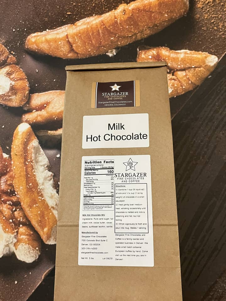 5lbs Barista Hot Chocolate Mix- Milk Chocolate for wholesale by Stargazer Fine Chocolates