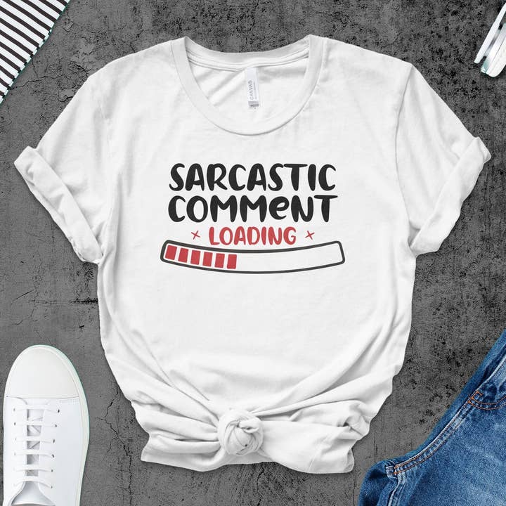 Grappig T-shirt met sarcastische reacties, uniseks T-shirt met humor, shirt met sarcastische citaten, casual T-shirt met grafische print, cadeau voor een vriend, coole statement-top voor wholesale door FreakyTeeFactory
