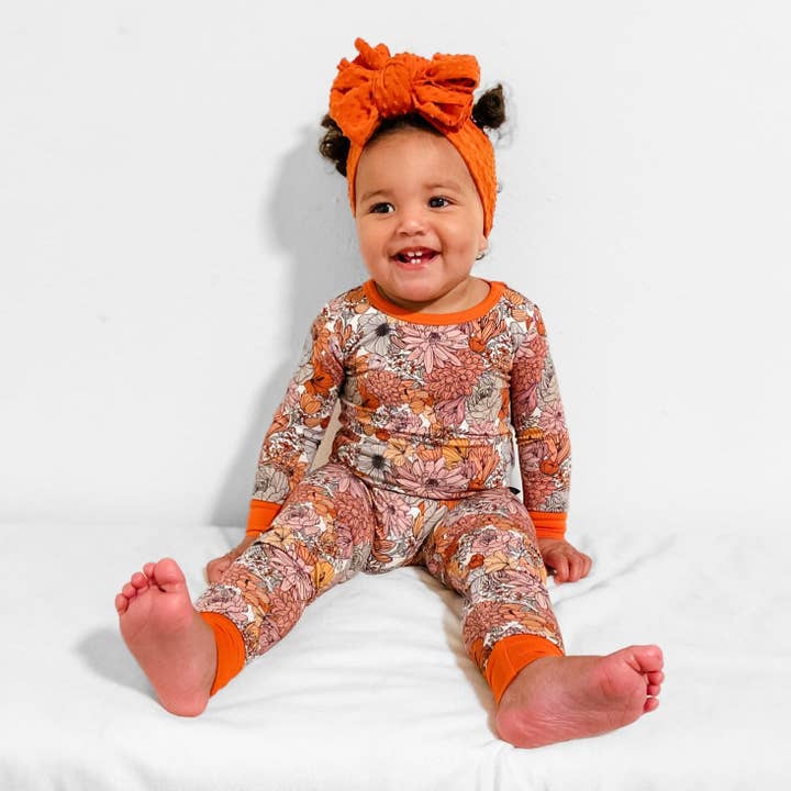 millie + roo LLC - Wholesale Sleepwear Set - Kids - LONG SLEEVE 2 PIECE SETS- Autumn Floral3