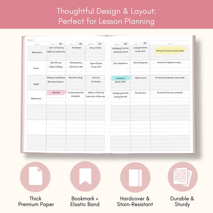 Lamare - Wholesale Planner - Lamare Teacher Planner & Gradebook – Lesson Plan & Organizer5
