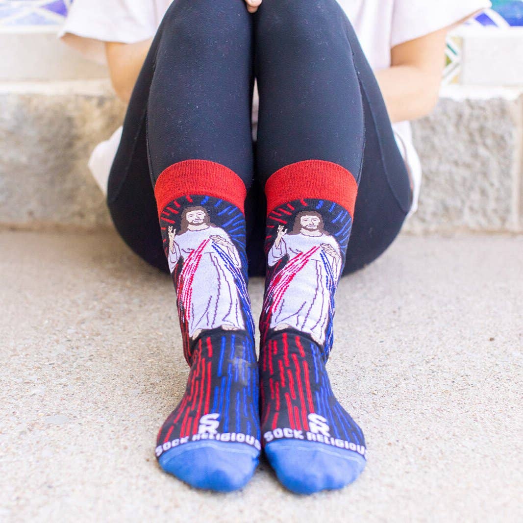 Sock Religious - Wholesale Socks - Unisex - Divine Mercy Adult Socks2