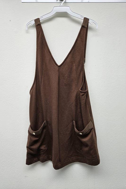 ILLA ILLA - Wholesale Dress - Women's - Cotton Terry Twill Tape Overall Mini Dress9