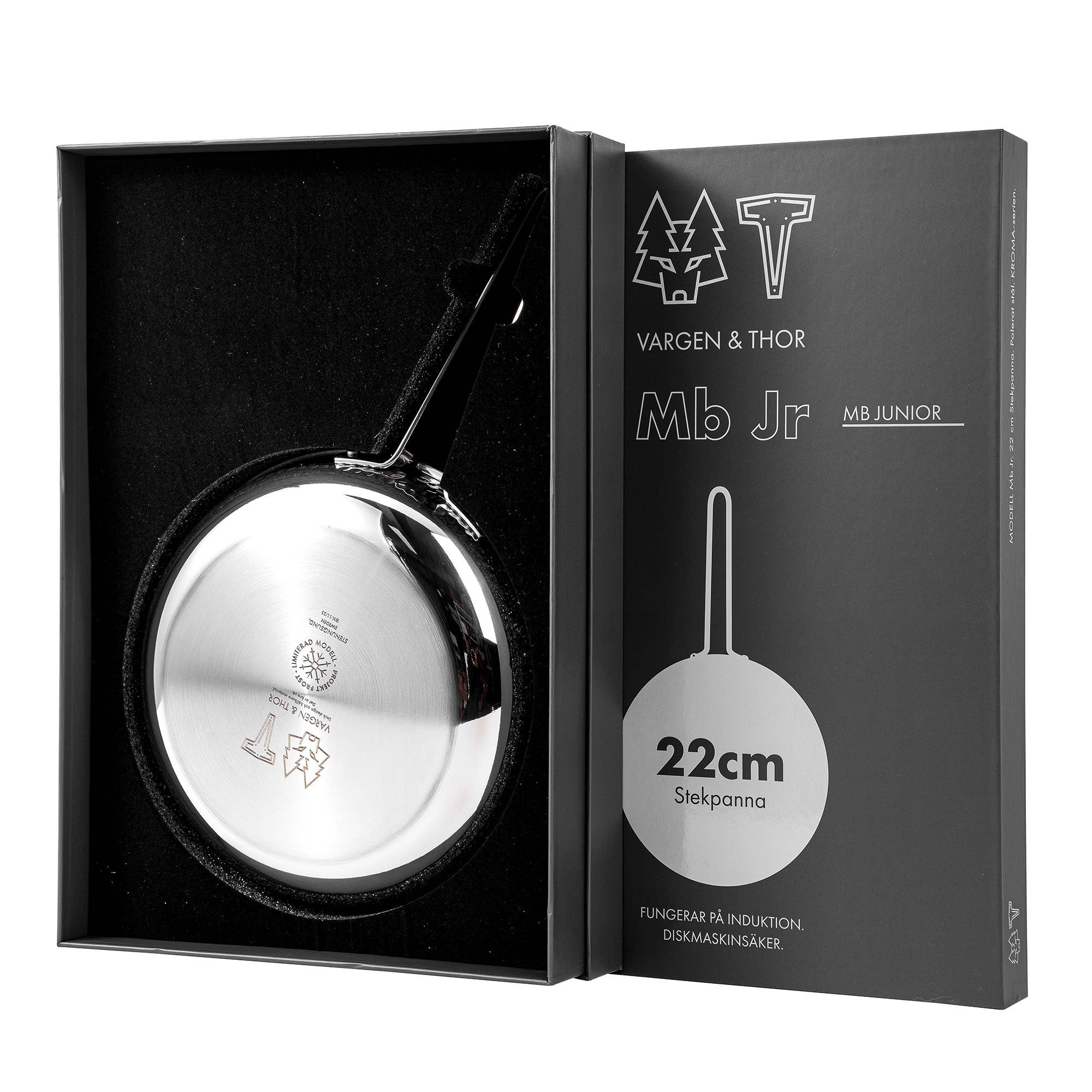 Vargen & Thor - Wholesale Pan - MODELL Mb JR Frying Pan – 22 cm. - Polished Steel7