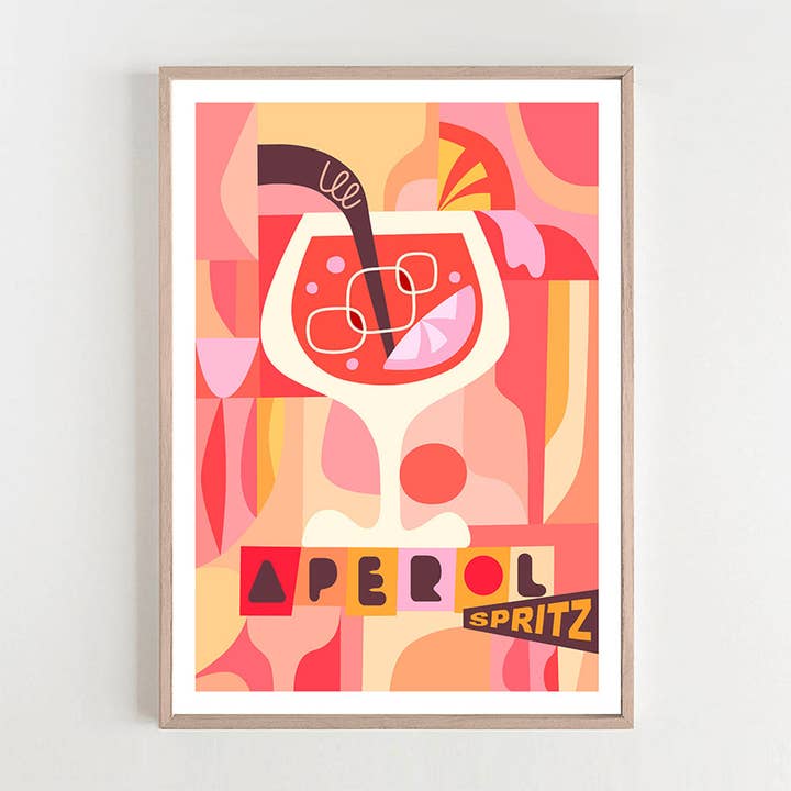 3 Birdies Studio - Wholesale Art print - Aperol Spritz Art Print1