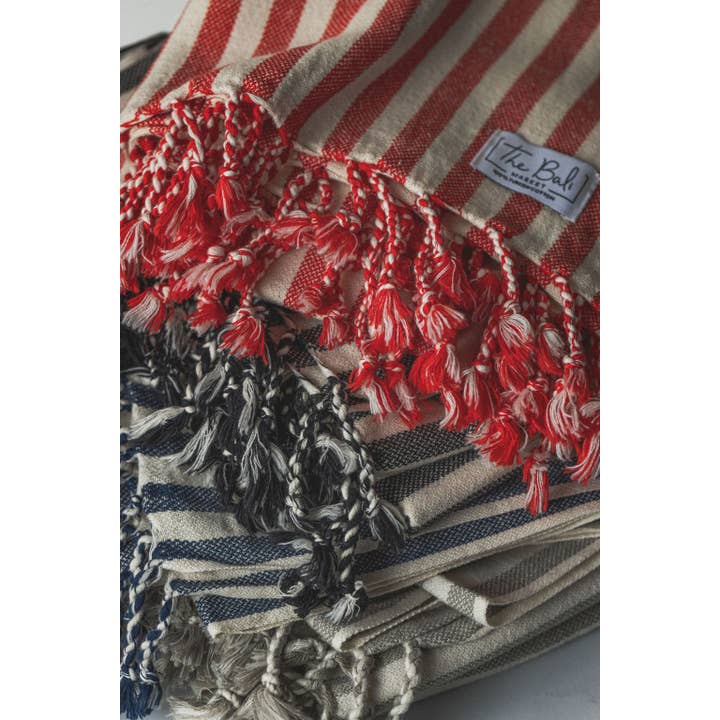 The Bali Market - Wholesale Bath Towel - Vertical Stripe Turkish Towel / Throw10