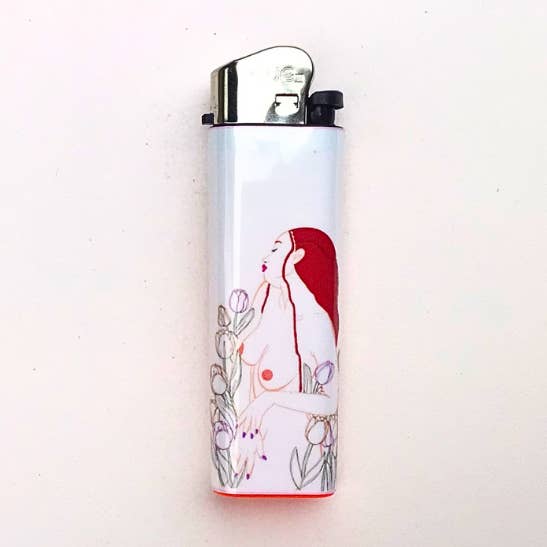 Vivrant Vixen - Wholesale Lighter - In the Garden Handmade Art Lighter
