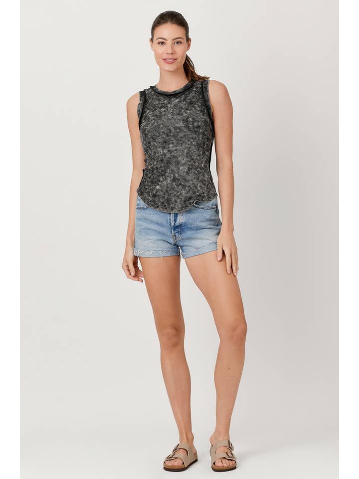 Mystree - Wholesale Tank Top - Women's - 60556 Exposed Seaming Ribbed Tank69