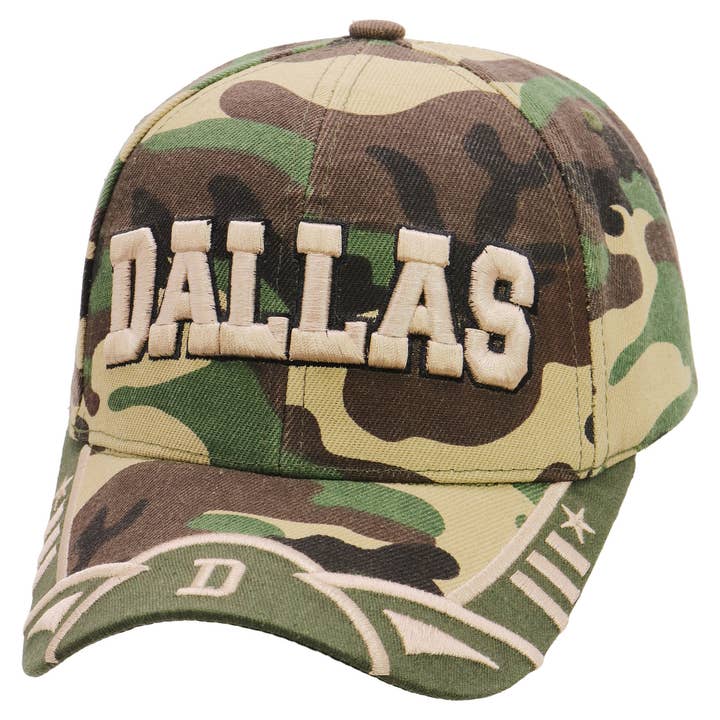 Cap Zone – Engroshandel Baseballkasket - Unisex – Dallas Logo broderet twill akryl baseballkasket0