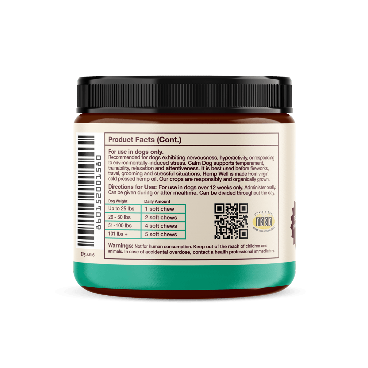 Hemp Well - Wholesale Pet Supplement - Dog - Hemp Well Calm Dog Soft Chews7