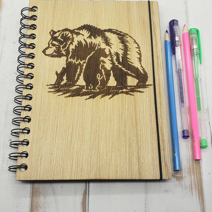 Grizzly Bear Scene Mini Sketchbook for wholesale by Genesis 3D