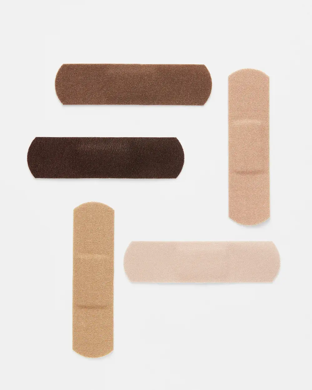 Teint - Wholesale Bandaids/Bandages - Multipack Dispenser, 5 Skin Tone Plasters, 100pcs, 20x70mm2