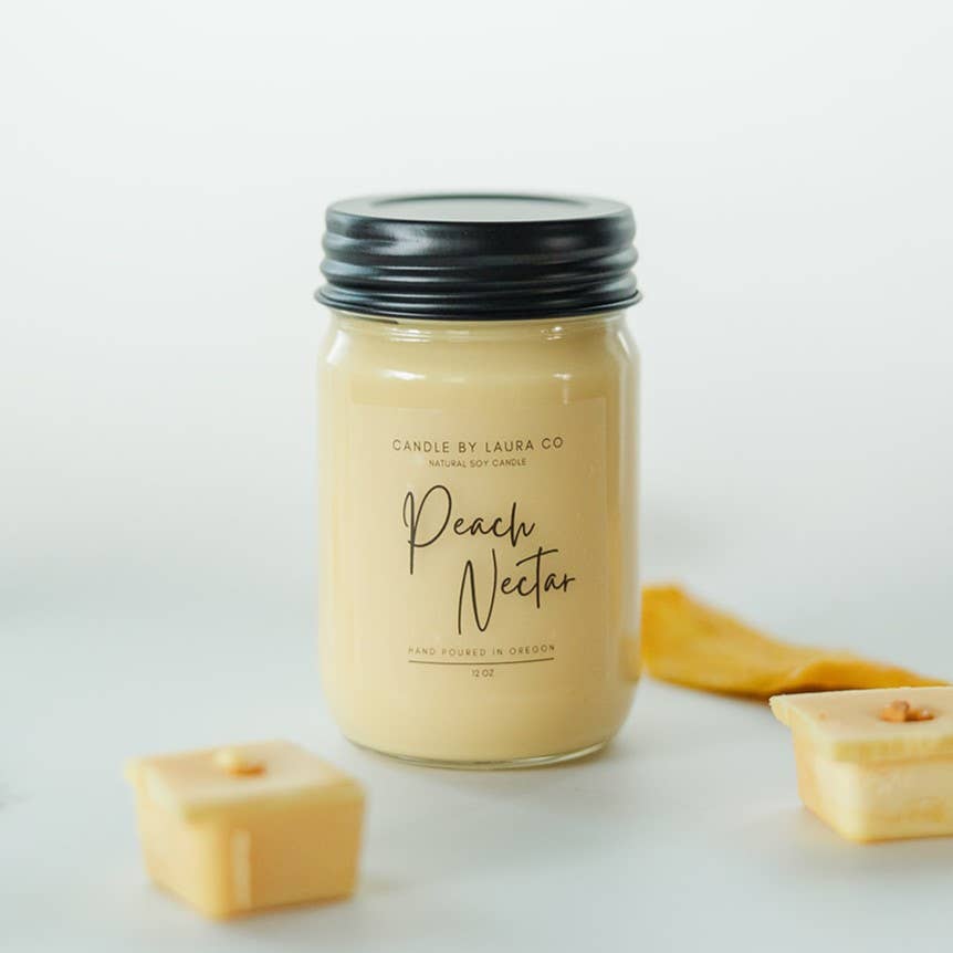 Candles By Laura - Wholesale Jar/Filled Candle - Peach Nectar Soy Jar Candle6