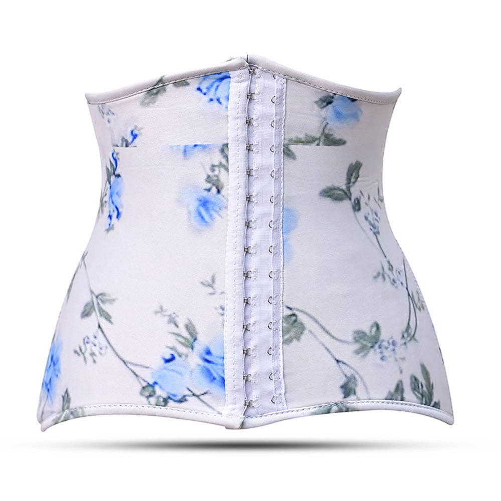 White Floral Corset Top- Torso Waist Trainer for wholesale on Faire0