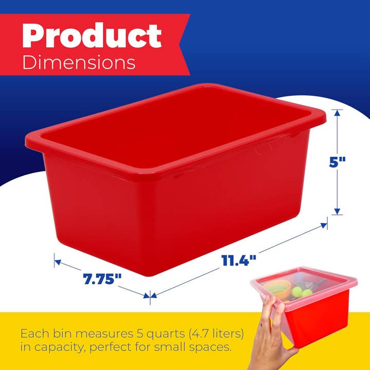 4E's Novelty - Wholesale Storage Bin - Stackable Storage Bins - Cubby Storage Organizers - 3 pcs2