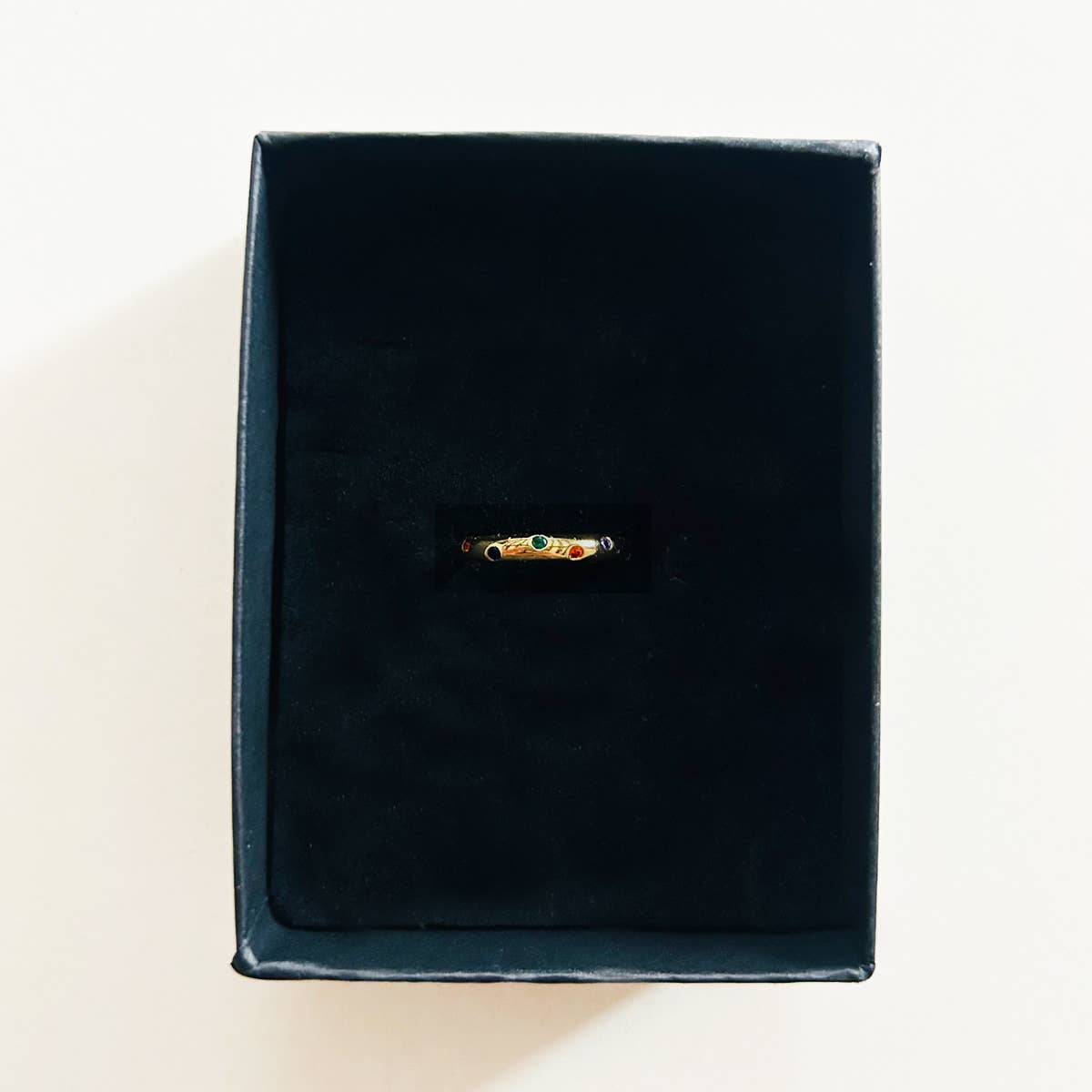 ÉCLAIRE - Wholesale Multi-Stone Ring - RAINBOW NUGGET RING0