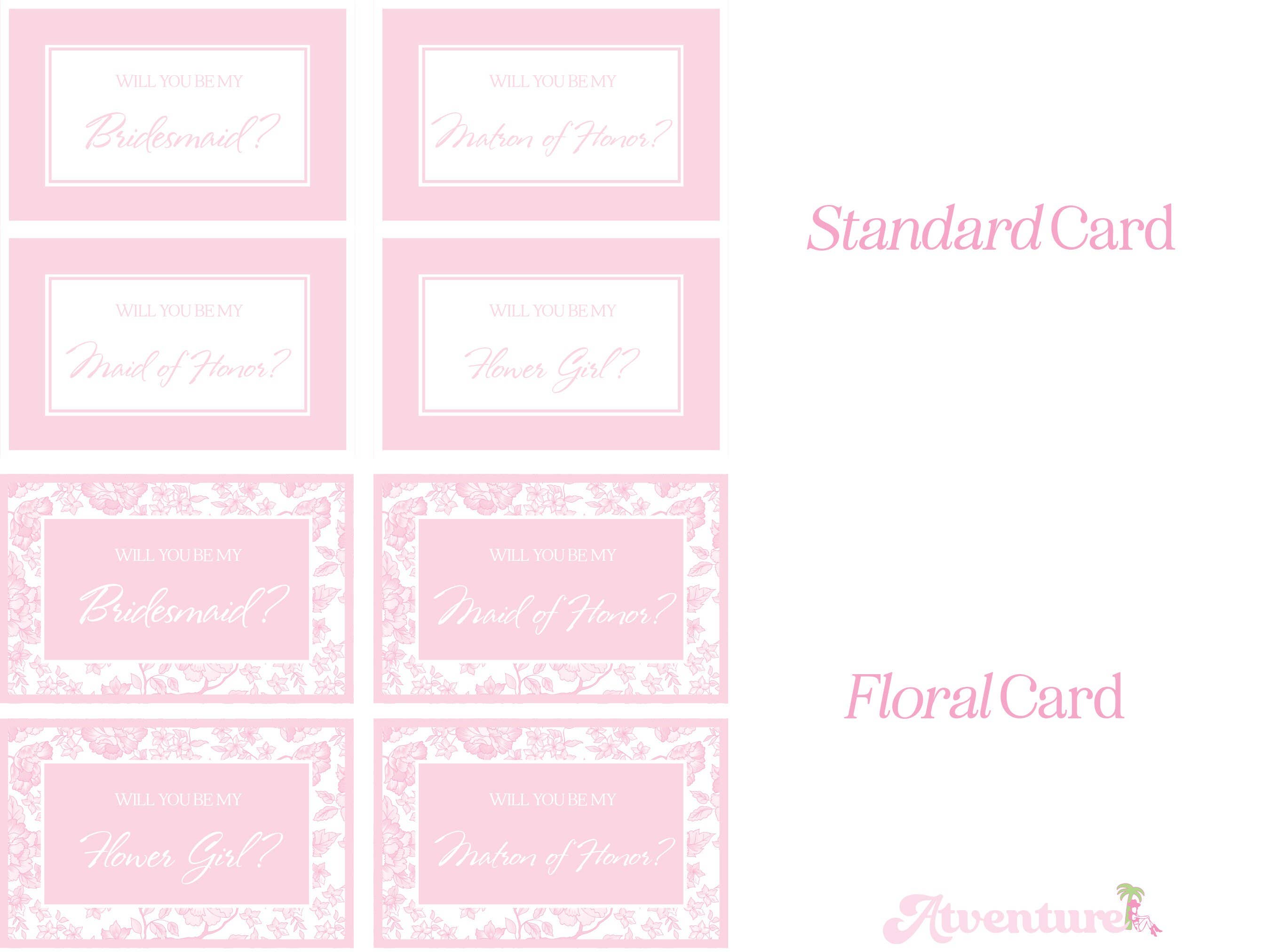 Atventure - Wholesale Gift Bag - Blush Pink Bridesmaid Proposal Box9