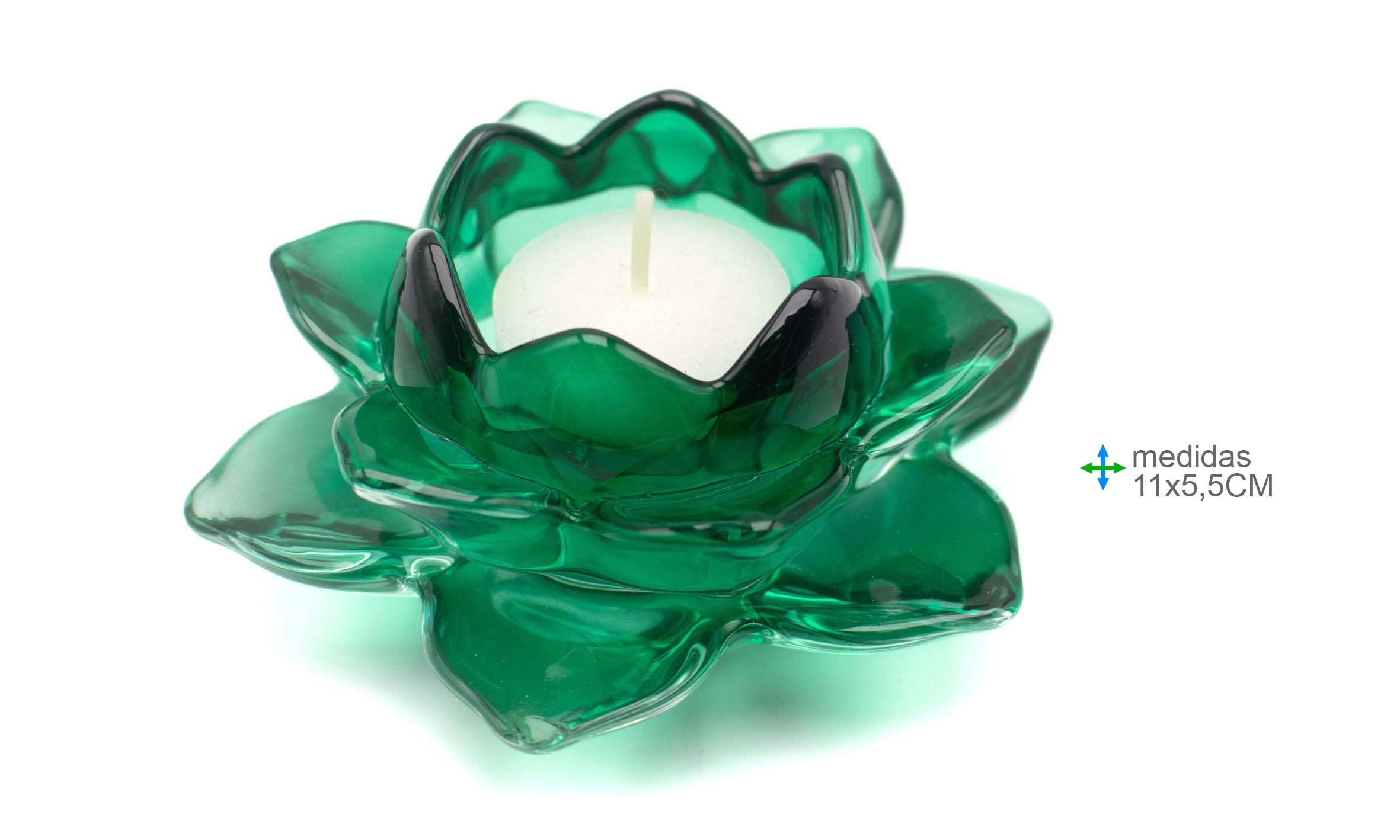 Esoterica Arte - Wholesale Jar/Filled Candle - Glass Candle Holder 11x5.5cm