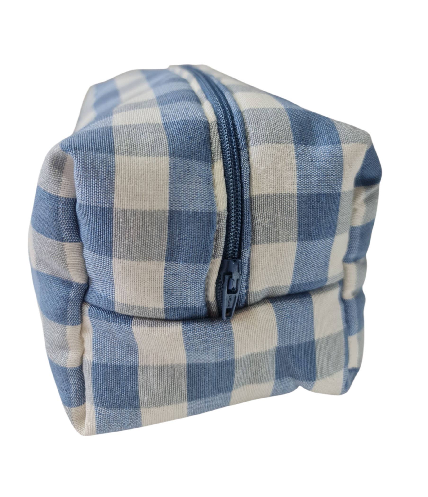 Lunaria Lab - Wholesale Makeup/Cosmetic Bag - Make up bag in Blue denim Cotton11