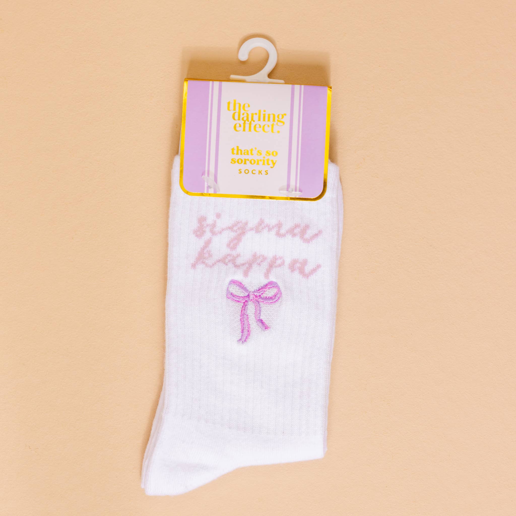 The Darling Effect - Vente Porte-clés – femme - Chaussettes montantes brodées de sororité16