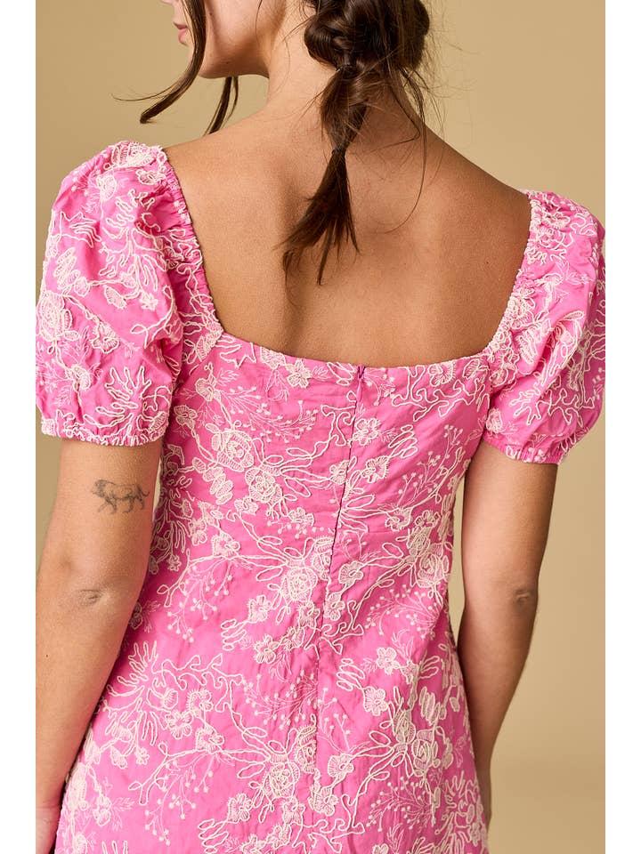 Papermoon - Wholesale Dress - Women's - PD50140 - Isabella Mini Puff Sleeve Printed Dress