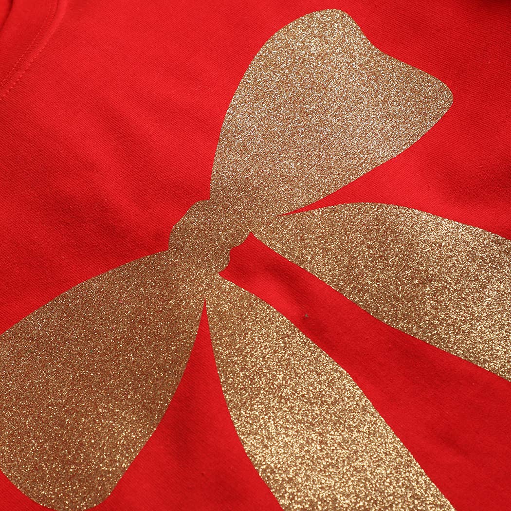 Fashion City - Wholesale Sweatshirt - Unisex - Large Glitter Ribbon Heavyweight Fleece Sweatshirt7