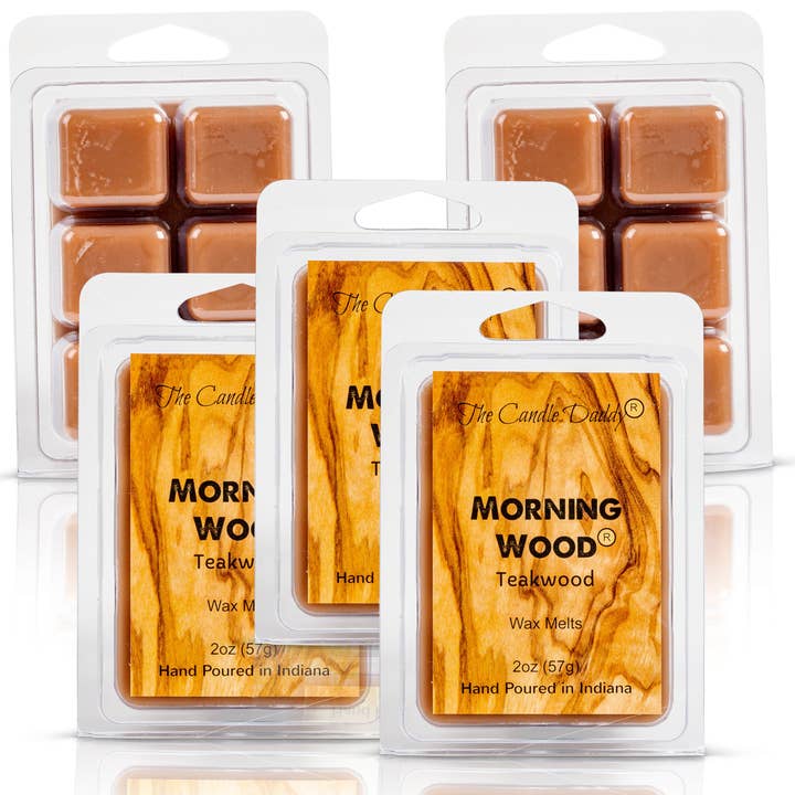 The Candle Daddy - Wholesale Wax Melt - Morning Wood - Teak Wood Scented Wax Melt2