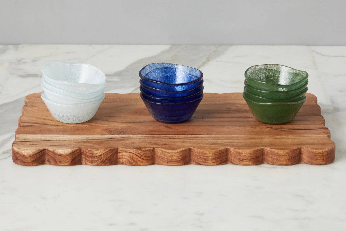 etúHOME - Wholesale Condiment/Dip Bowl - Glass Mini Round Dipping Bowl | Spruce Green4
