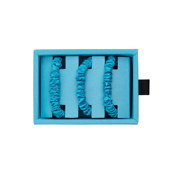 Blissy - Wholesale Scrunchie - Women's - Blissy Skinny Scrunchies - Bahama Blue