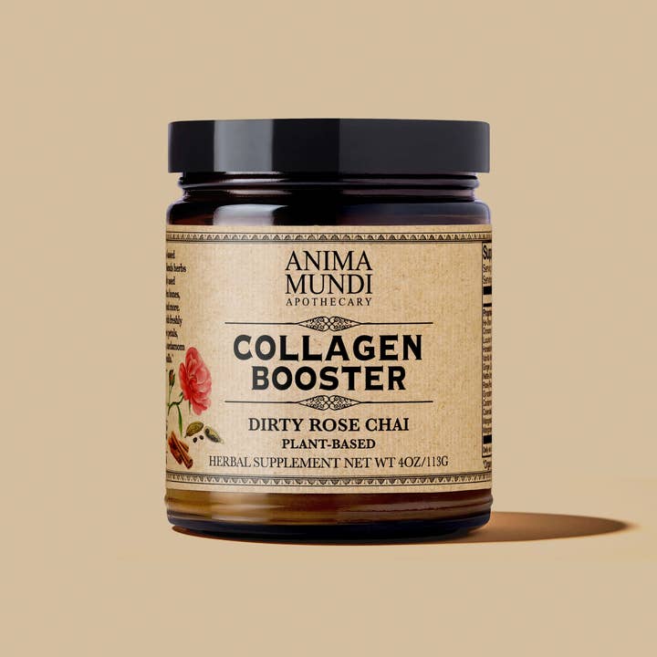 Anima Mundi Apothecary - Wholesale Protein/Superfood Powder - COLLAGEN BOOSTER Powder | Dirty Rose Chai