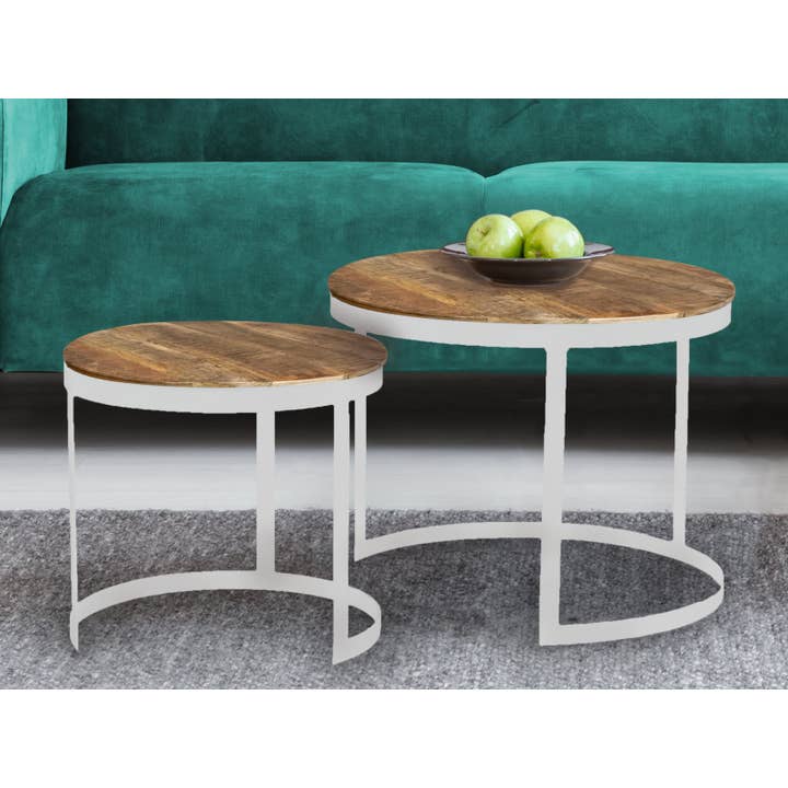Voglrieder - Wholesale Coffee Table - Coffee table set of 2 side tables living room table round Aust44