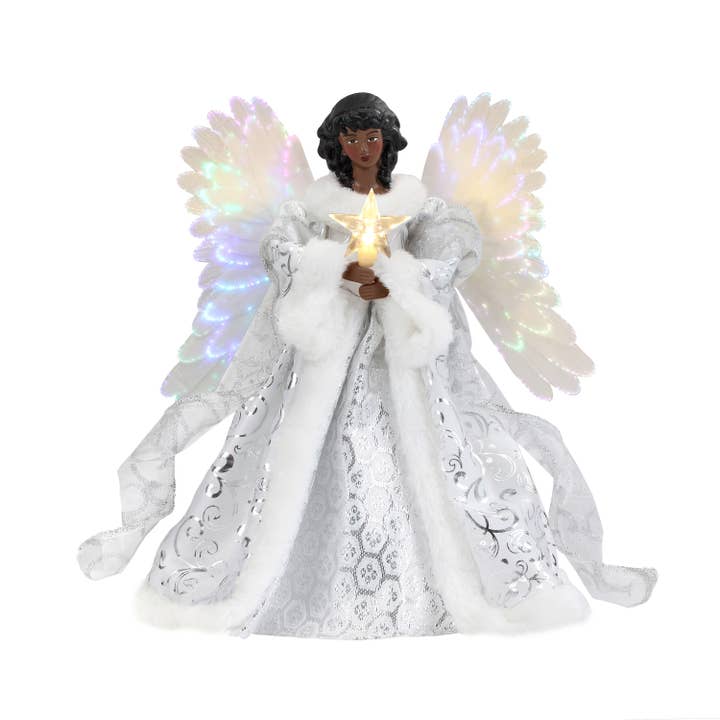 Mr. Christmas - Wholesale Tree Topper - Fiber Optic Animated Tree Topper - Black Angel3