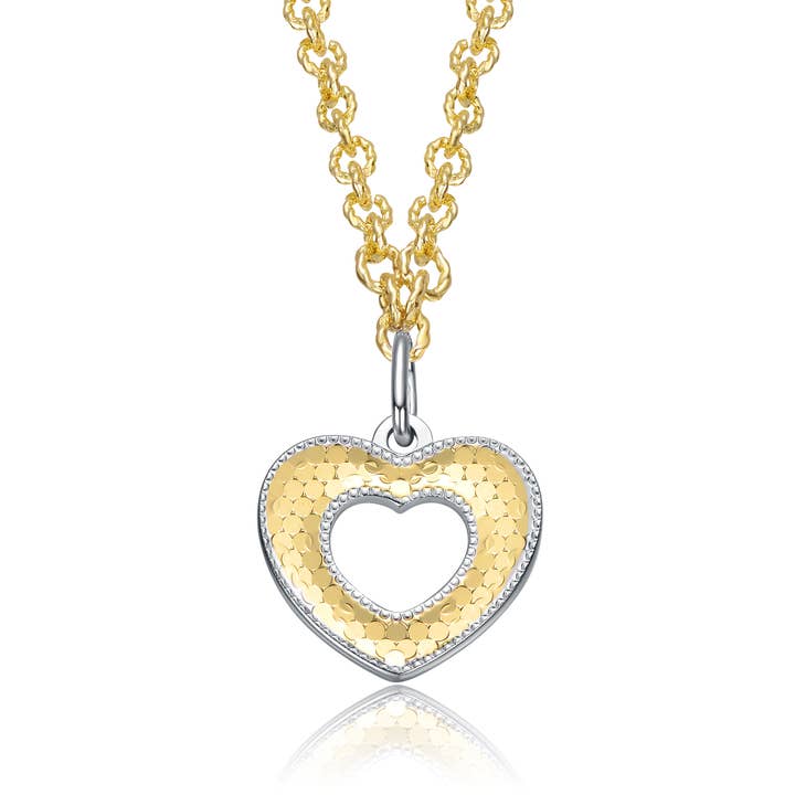 Atemberaubende Feiertagsgeschenk Harmonie Herzen Offener Anhänger Halskette für den Großhandel von Rachel Glauber