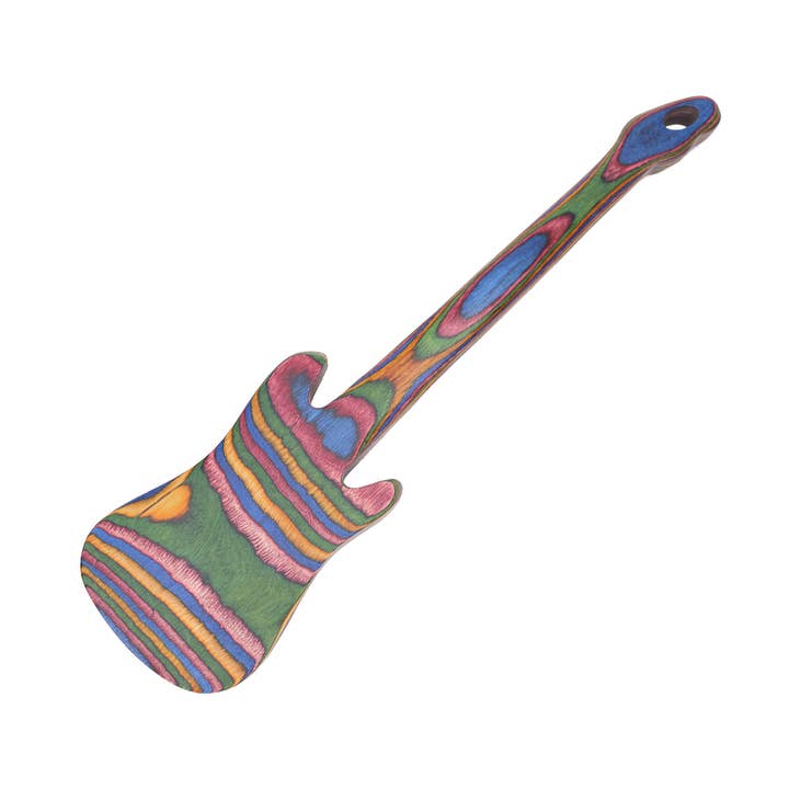 12" Rainbow Pakka Guitar Spatula for wholesale by Island Bamboo