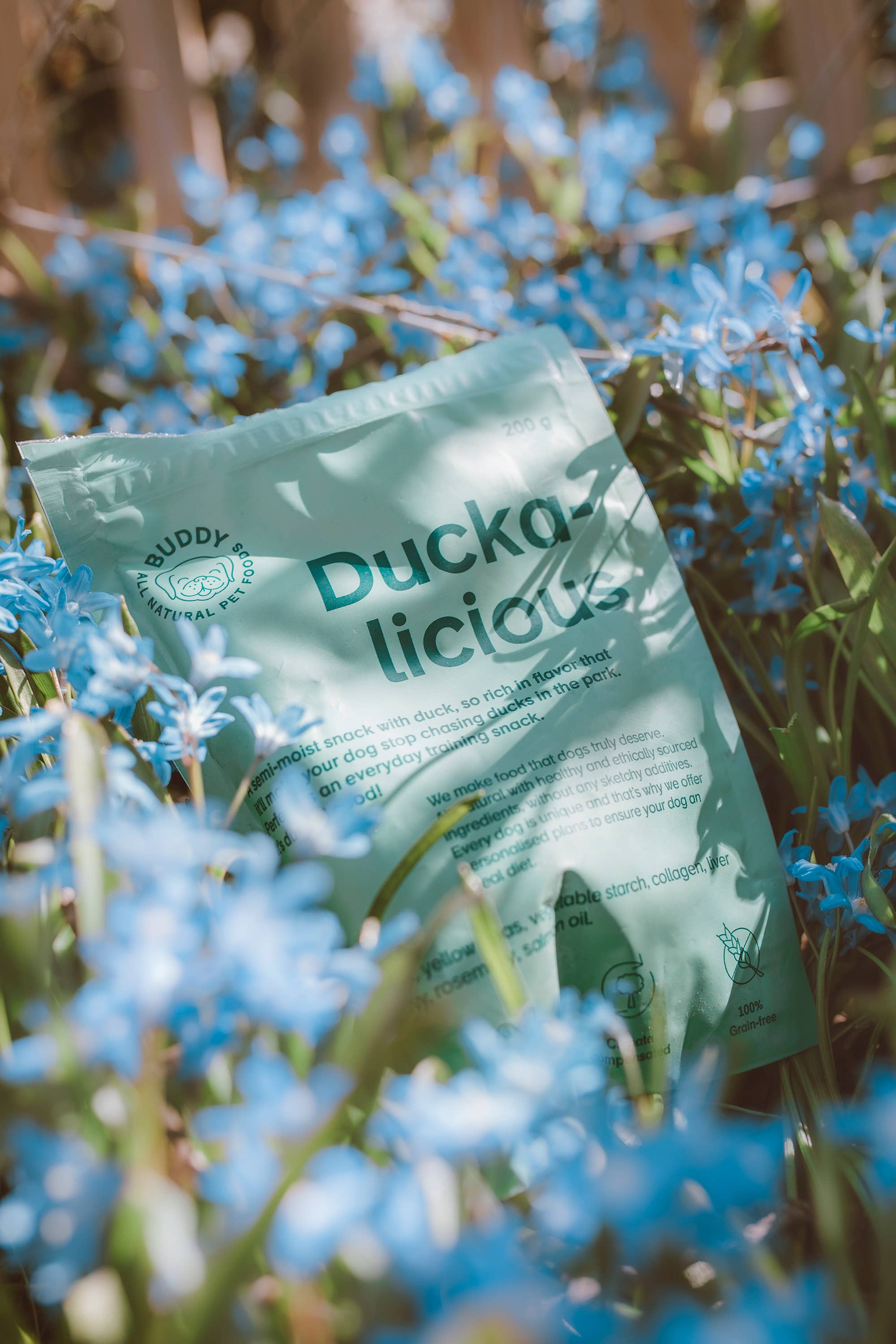 Buddy Pet Foods - Wholesale Pet Treats - Dog - Duckalious 200g1