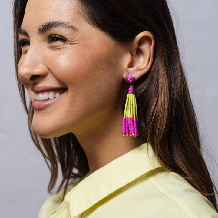 Brinco com Missangas GR2453 por atacado de ZODA