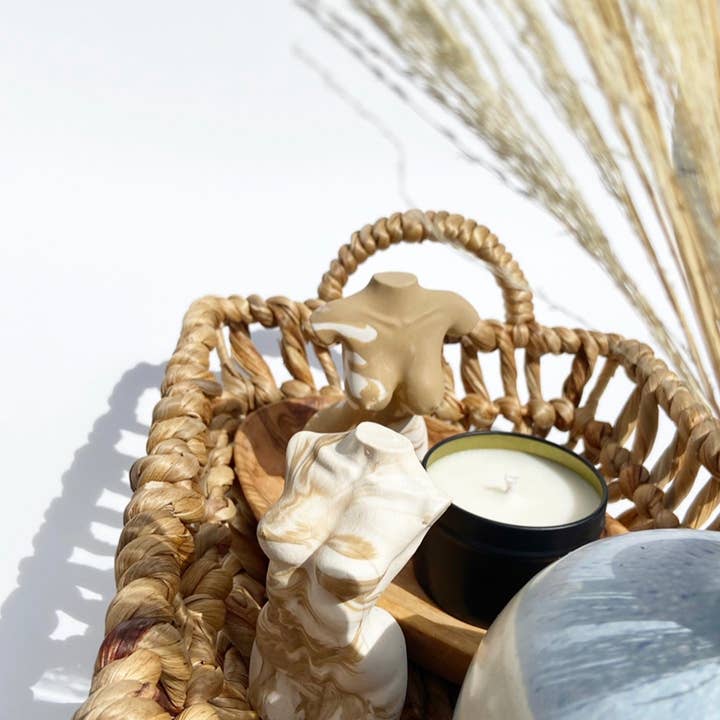 Jesmonite Body Sculpture | Lady Torso | Woman's for wholesale by AlphaGrayArt