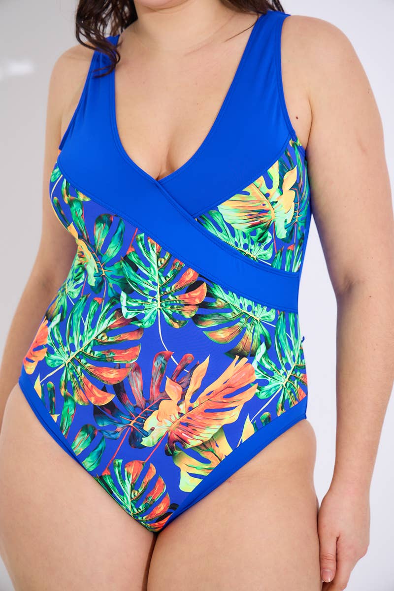 SUNTEX - Wholesale One Piece Swimsuit - Women's - A one-piece swimsuit decorated with floral patterns6