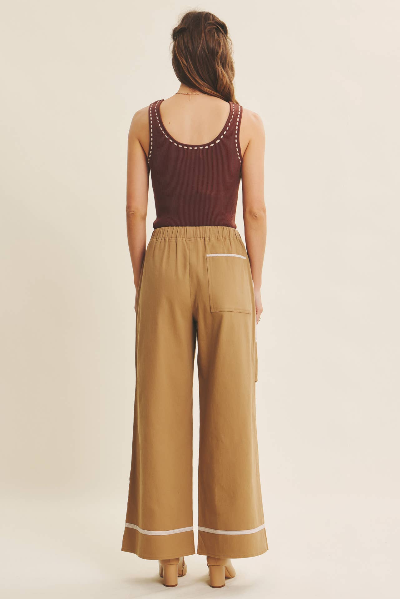 in february - Wholesale Knit Sweater - Women's - EVERYDAY SOFT CONTRAST STITCH LUXE SWEATER TANK47