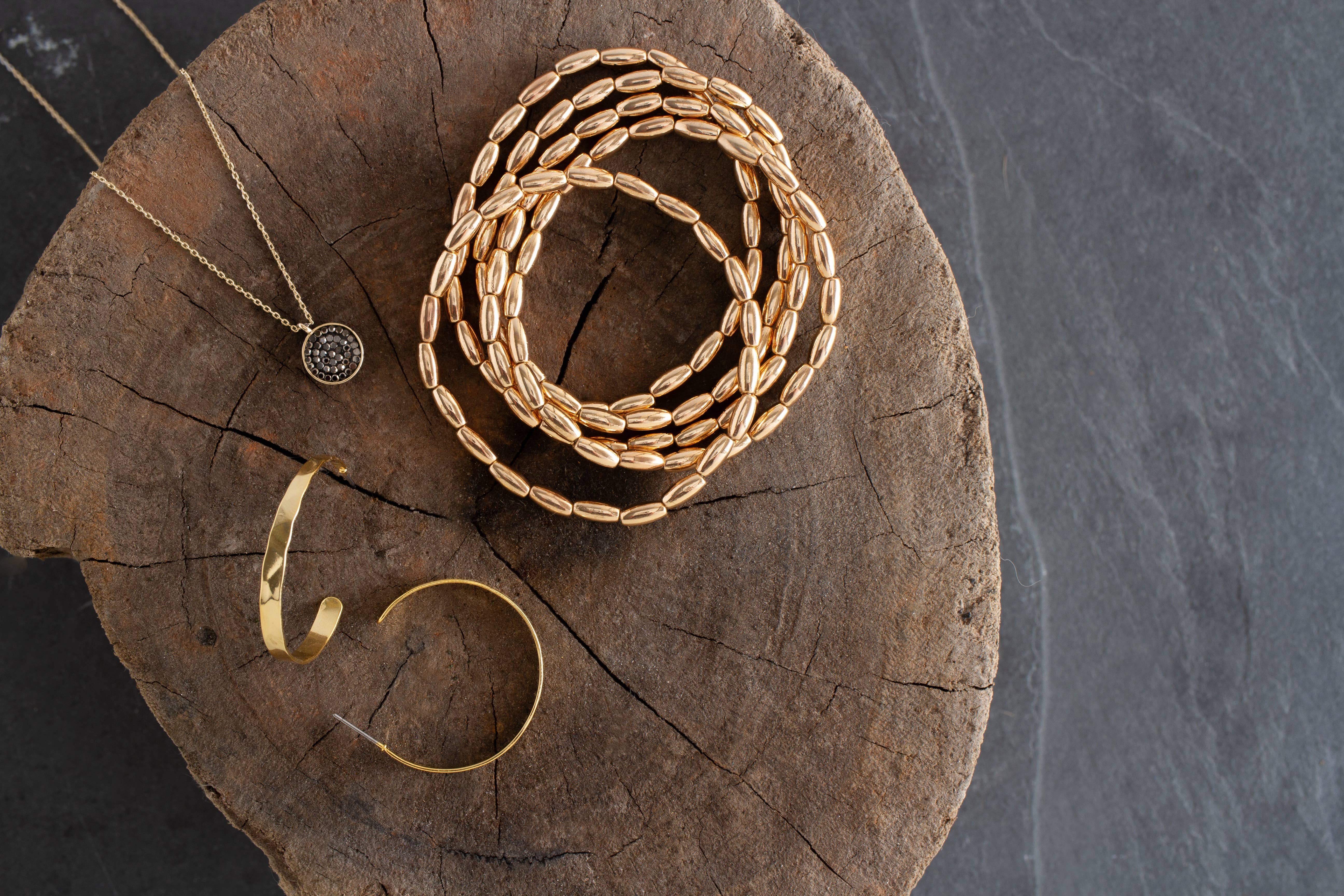 old english script necklace