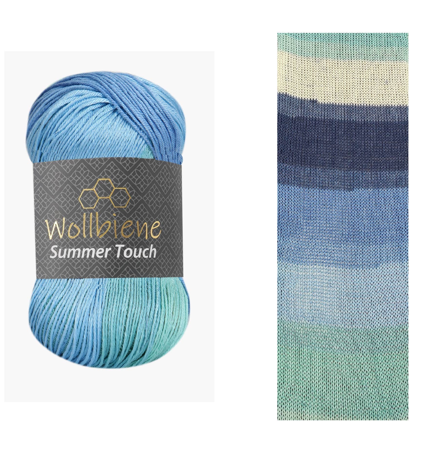 Wollbiene – Engroshandel Garn – Woolbee Summer Touch batik med farvegradient i uldgarn33