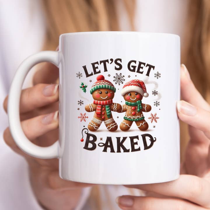 Tasse de Noël Let's Get Baked pour la vente par Mug Boss Inc.